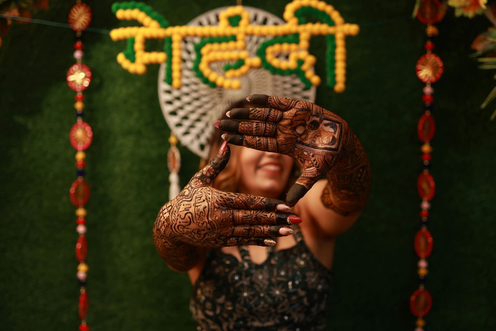 Indian wedding buffet display